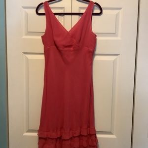 Ann Taylor Silk v neck dress size 10